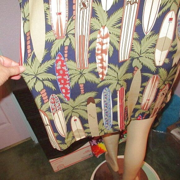 Vtg Reyn Spooner Men's Hawaiian Shirt Size XL Surfboards Button Up Camp Resort - Picture 11 of 11